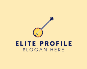 Sunny Banjo Player Music logo design