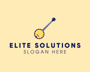 Sunny Banjo Player Music logo design