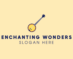 Sunny Banjo Player Music logo design