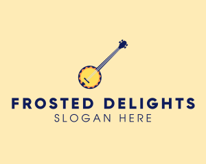 Sunny Banjo Player Music logo design