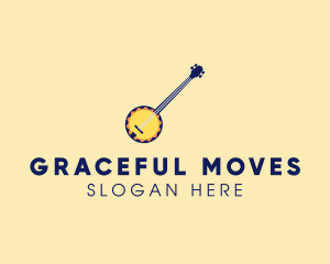 Sunny Banjo Player Music logo design