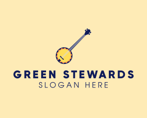 Sunny Banjo Player Music logo design