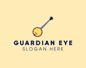 Sunny Banjo Player Music logo design