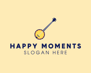 Sunny Banjo Player Music logo design