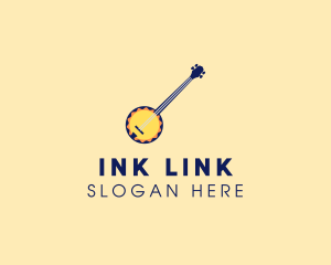 Sunny Banjo Player Music logo design