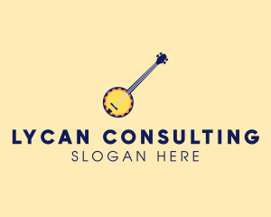 Sunny Banjo Player Music logo design