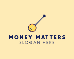 Sunny Banjo Player Music logo design