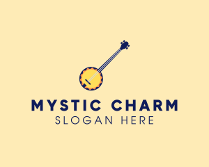 Sunny Banjo Player Music logo design