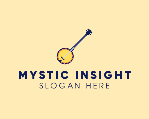 Sunny Banjo Player Music logo design