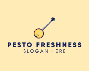 Sunny Banjo Player Music logo design