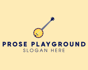 Sunny Banjo Player Music logo design