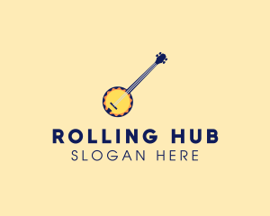 Sunny Banjo Player Music logo design