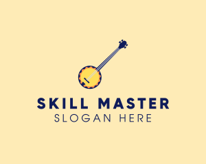 Sunny Banjo Player Music logo design