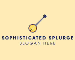 Sunny Banjo Player Music logo design