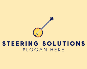 Sunny Banjo Player Music logo design