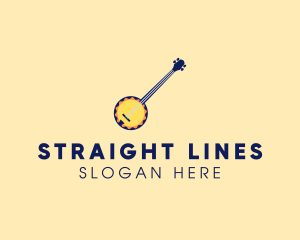 Sunny Banjo Player Music logo design