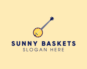 Sunny Banjo Player Music logo design