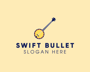 Sunny Banjo Player Music logo design