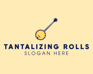 Sunny Banjo Player Music logo design