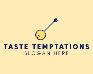 Sunny Banjo Player Music logo design