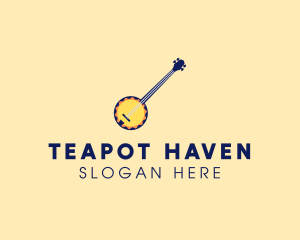 Sunny Banjo Player Music logo design