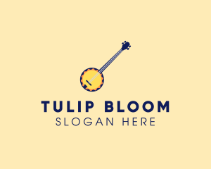 Sunny Banjo Player Music logo design