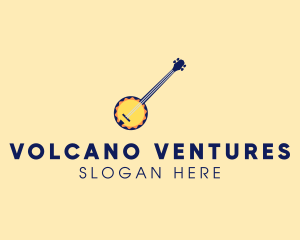 Sunny Banjo Player Music logo design