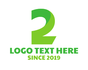 Green Number 2 logo