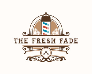 Barber Haircut Hairdresser logo design