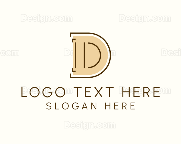 Minimalist Letter D Business Agency Logo