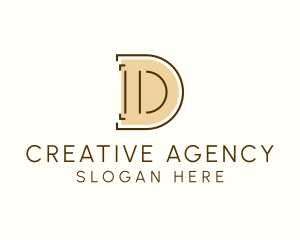 Minimalist Letter D Business Agency logo