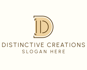 Minimalist Letter D Business Agency logo design