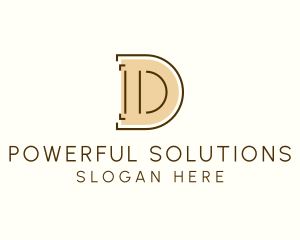 Minimalist Letter D Business Agency logo design