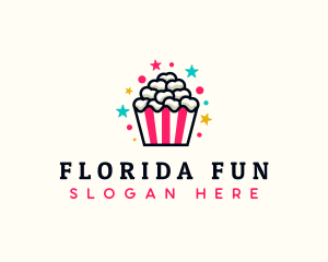 Popcorn Movie Food logo design