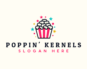 Popcorn Movie Food logo