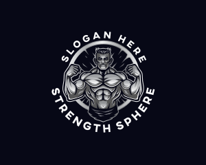 Strength Muscle Man logo
