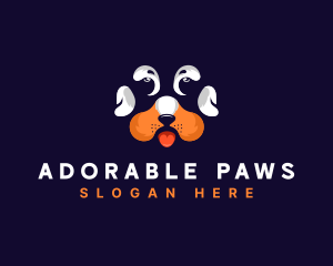 Dog Paw Veterinarian logo design