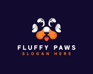 Dog Paw Veterinarian logo design