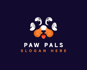 Dog Paw Veterinarian logo design