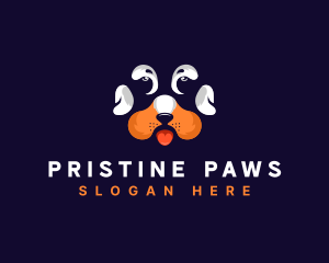 Dog Paw Veterinarian logo design