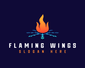 Industrial Heating Cooling  logo design