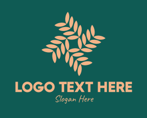 Brown Vegetation Pattern logo