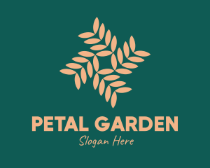 Brown Vegetation Pattern logo design