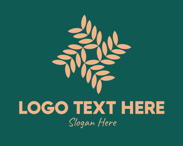 Palm Leaf logo example 4