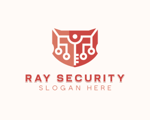 Shield Security Key logo design