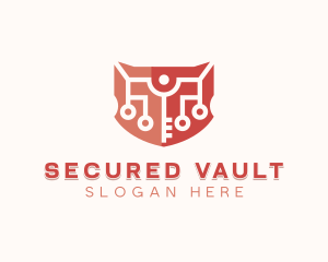 Shield Security Key logo design