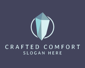 Diamond Crystal Gemstone logo design