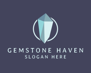 Diamond Crystal Gemstone logo design