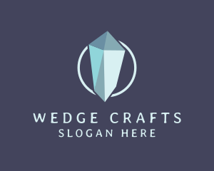 Diamond Crystal Gemstone logo design