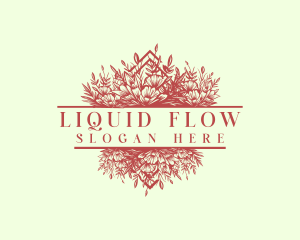 Lush Floral Garden Florist logo design